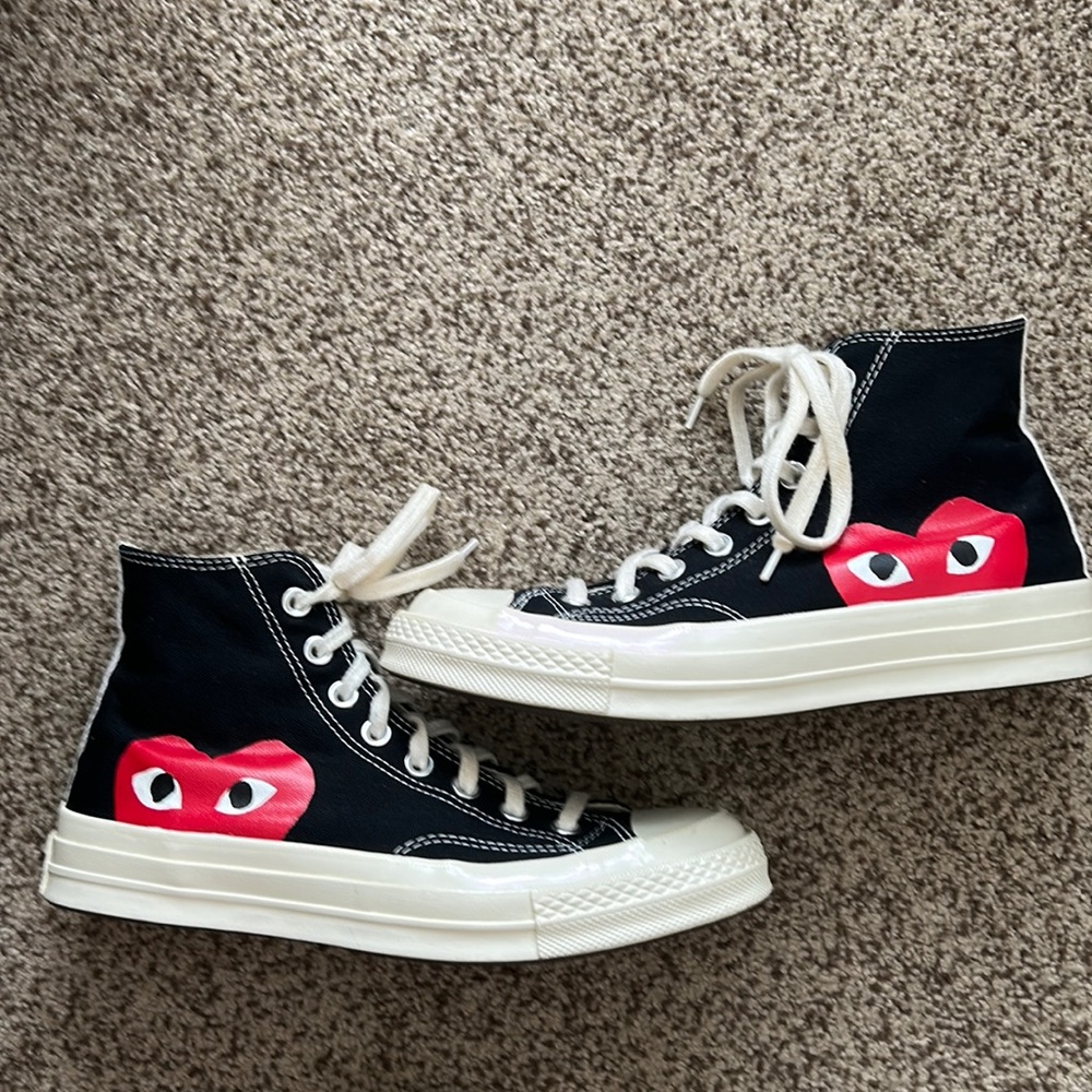 CONVERSE X COMME DES GARCONS PLAY ALL STAR CHUCK '70 HI - BLACK
